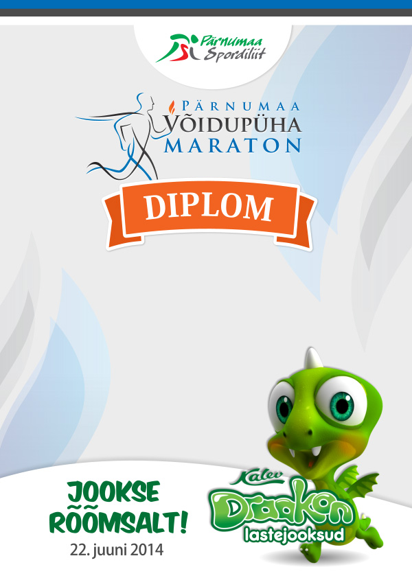 Maratoni lastejooksude diplom Maratoni lastejooksude diplom