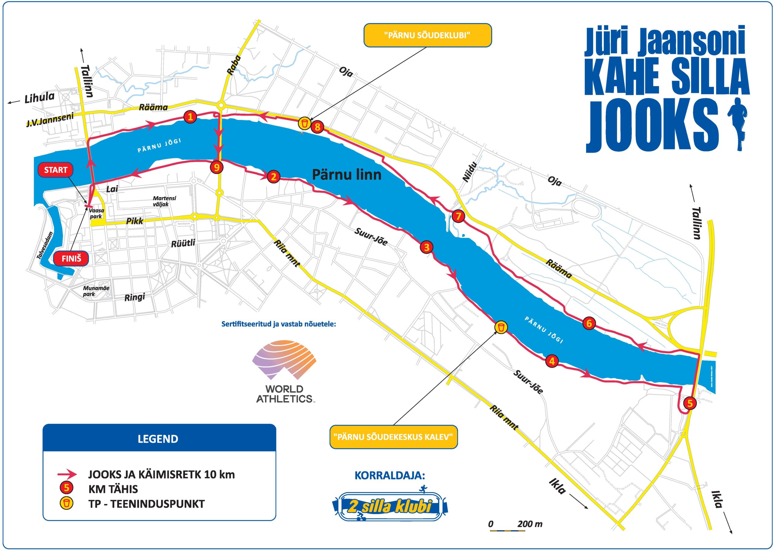 Jüri Jaansoni kahe silla jooks 2025_rajakaart